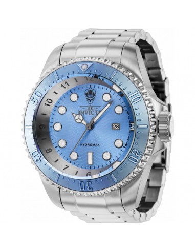 Invicta Men's Watch - Hydromax Light Blue and Silver Tone Dial SS Bracelet | 37727 brillant des détails fins