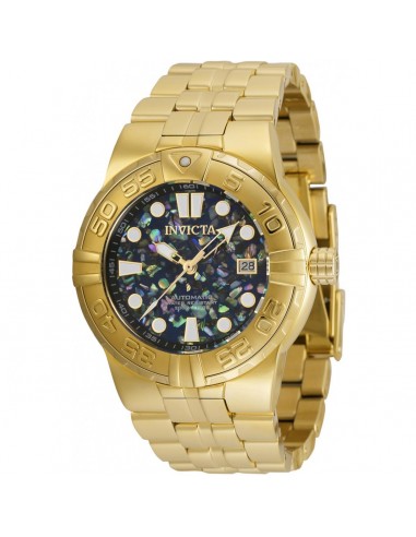 Invicta Men's Automatic Watch - Subaqua Date Yellow Gold Steel Bracelet Dive | 35768 shop