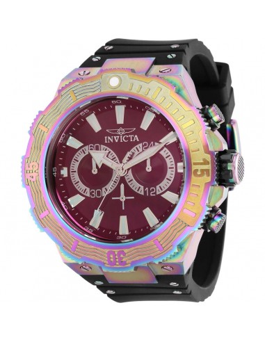 Invicta Men's Watch - Akula Quartz Chrono Black Dial Silicone Rubber Strap | 36310 d'Europe débarque