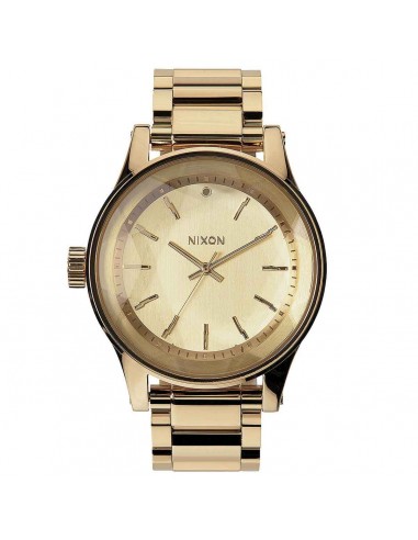 Nixon A384502 Women's Facet 42 Gold Tone Dial Yellow Gold Plated Steel Bracelet Lefty Watch en stock