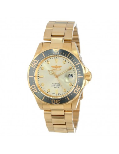 Invicta 14979 Men's Pro Diver Quartz Gold Dial Gold Plated Steel Dive Watch 50-70% off 