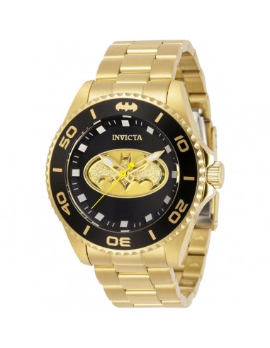 Invicta Men's Japanese Quartz Watch - DC Comics Batman Yellow Gold Bracelet | 32381 les ctes