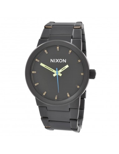 Nixon A160019 Men's Cannon Black and Brown Dial Bracelet Watch de pas cher