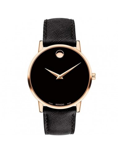 Movado Men's Quartz Watch - Museum Rose Gold Case Genuine Leather Strap | 0607196 la chaussure