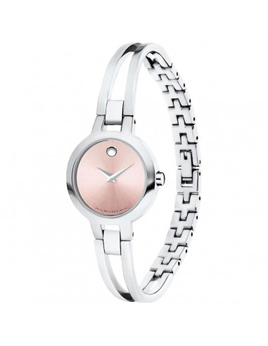 Movado Women's Swiss Quartz Watch - Amorosa Pink Dial Silver Bangle Bracelet | 0607387 ouvre sa boutique