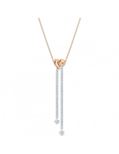 Swarovski Women's Necklace - Lifelong Heart Rose Gold and Silver Tone | 5517952 sur le site 