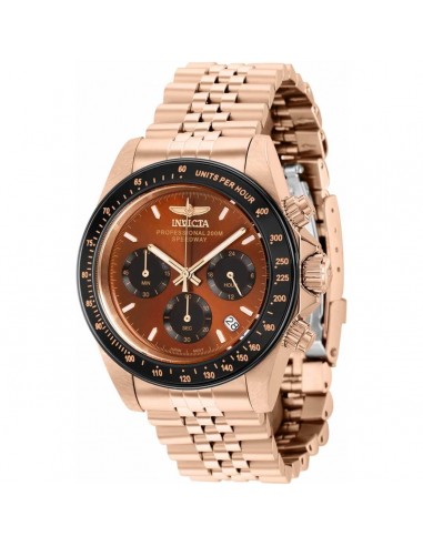 Invicta Men's Chronograph Watch - Speedway Quartz Black and Brown Dial Steel | 36736 outlet