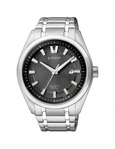 Citizen Men's Watch - Eco-Drive Power Reserve Silver Titanium Bracelet | AW1240-57E Les êtres humains sont 