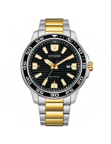 Citizen Men's Watch - Eco-Drive Black Dial Two Tone Steel Bracelet | AW1704-82E prix pour 