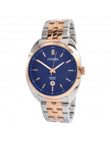 Citizen Men's Watch - Japanese Quartz Blue Dial Silver Steel Bracelet | BI5096-53L du meilleur 