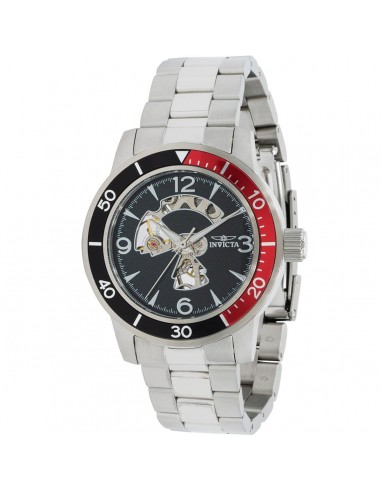 Invicta Men's Mechanical Watch - Specialty Black Dial Silver Steel Bracelet | 38544 Venez acheter