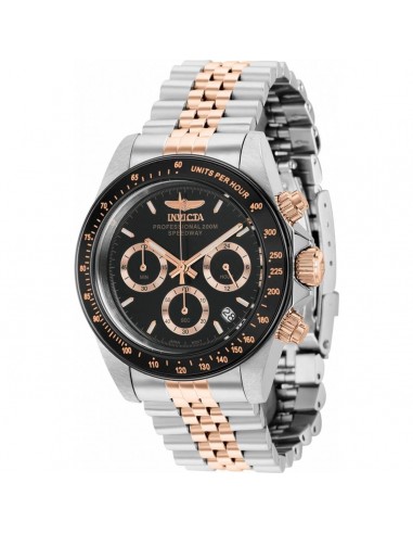 Invicta Men's Chronograph Watch - Speedway Quartz Black and Rose Gold Dial | 36740 est présent 