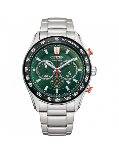 Citizen Men's Watch - Chronograph Green Dial Stainless Steel Bracelet | CA4486-82X Par le système avancé 