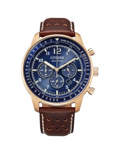 Citizen Men's Watch - Chronograph Power reserve Blue Dial Leather Strap | CA4503-18L Comparez plus de prix