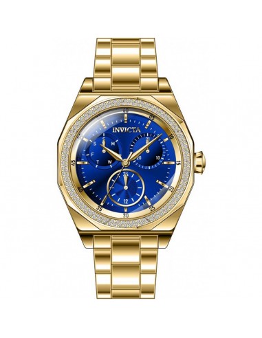 Invicta Women's Quartz Watch - Angel Diamond Blue Dial Yellow Gold Bracelet | 38562 s'inspire de l'anatomie humaine