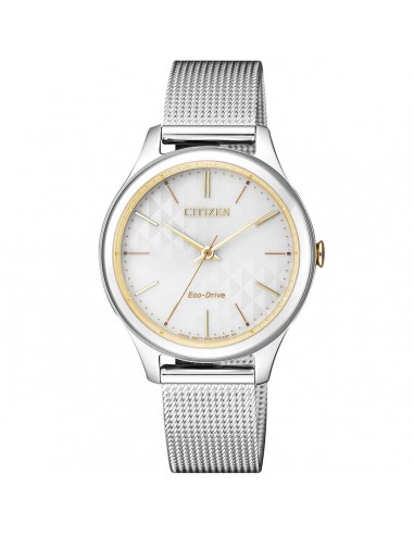 Citizen Women's Watch - White Dial Silver Stainless Steel Mesh Bracelet | EM0504-81A 2 - 3 jours ouvrés.