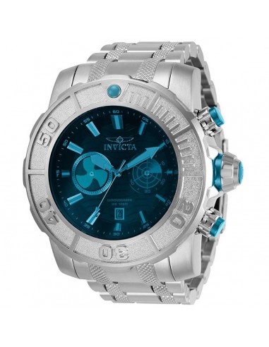 Invicta Men's Chrono Watch - Coalition Forces Quartz Blue Dial Silver Steel | 29935 acheter