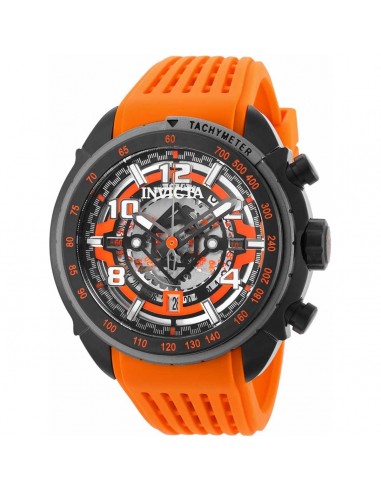 Invicta Men's Chronograph Watch - S1 Rally Quartz Orange Silicone Rubber Strap | 36368 Pour