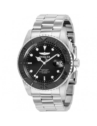 Invicta Men's Automatic Watch - Pro Diver Black Dial Silver Steel Bracelet | 36755 pas cher 