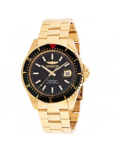 Invicta Men's Automatic Watch - Pro Diver Black Dial Yellow Gold Bracelet | 36793 suggérées chez