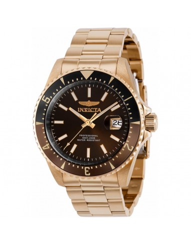 Invicta Men's Automatic Watch - Pro Diver Brown Dial Rose Gold Tone Bracelet | 36797 shop