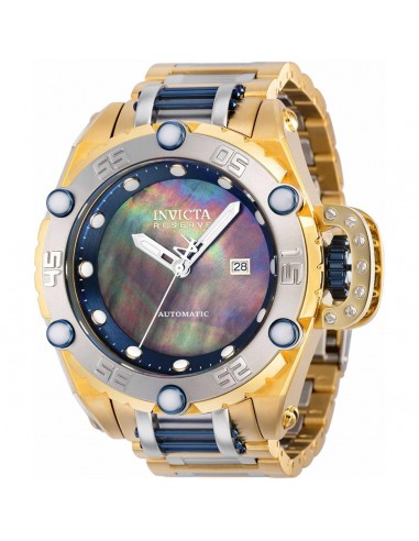 Invicta Men's Automatic Watch - Flying Fox Blue and Green MOP Dial Bracelet | 37041 rembourrage situé sous