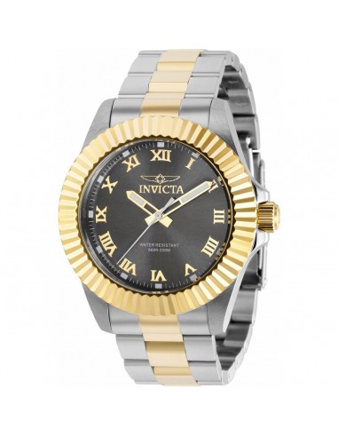 Invicta Men's Quartz Watch - Pro Diver Black Dial Two Tone Steel Bracelet | 37407 outlet