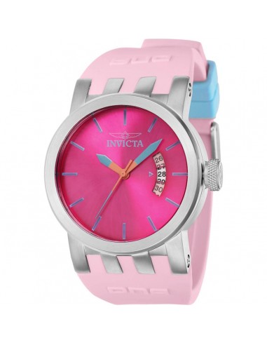 Invicta Women's Watch - DNA Japanese Quartz Pink Dial Silicone Rubber Strap | 36960 votre