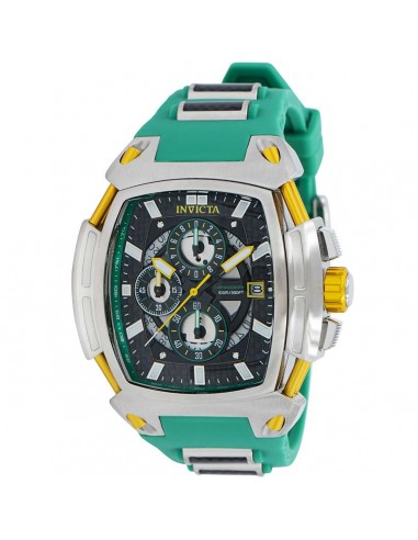 Invicta Men's Chronograph Watch - S1 Rally Diablo Quartz Black and Green Strap | 37796 pas cher 