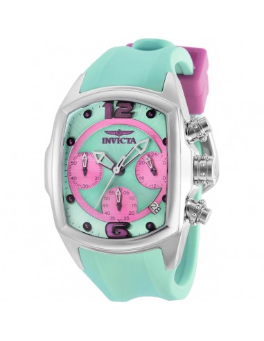 Invicta Women's Chronograph Watch - Lupah Quartz Light Green and Hot Pink Dial | 36968 du meilleur 