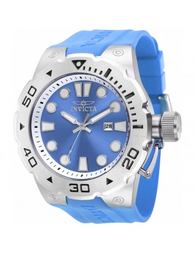 Invicta Men's Quartz Watch - Pro Diver Date Blue Dial Silicone Rubber Strap | 36994 Jusqu'à 80% De Réduction