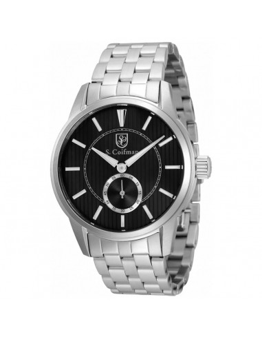 S. Coifman Men's Quartz Watch - Black Dial Stainless Steel Bracelet | SC0507 les ligaments