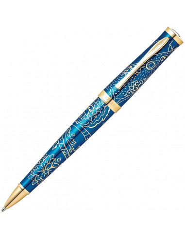 Cross Ballpoint Pen - Sauvage 2021 Year of the Rat Blue Brass and Gold | AT0312-23 Le MVP de beaucoup