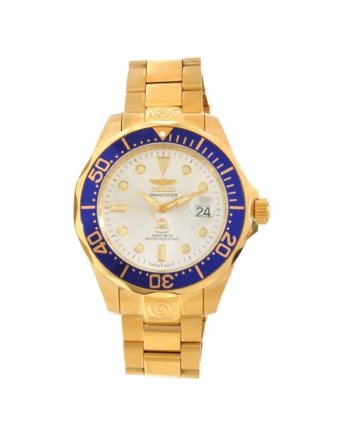 Invicta 13872 Men's Grand Diver Automatic Silver Dial Gold Tone Steel Dive Watch pour bénéficier 