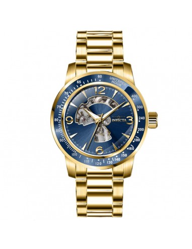 Invicta Men's Watch - Specialty Mechanical Blue Dial Yellow Gold Bracelet | 38553 meilleur choix