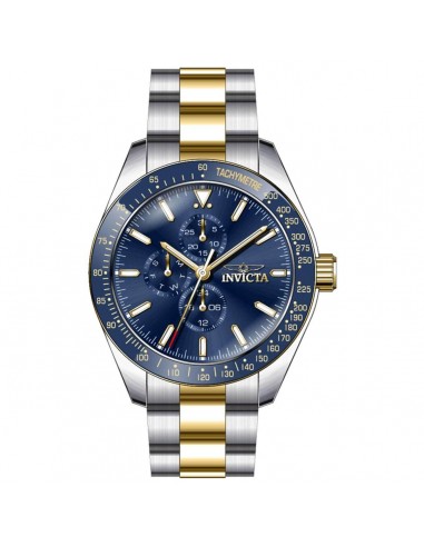 Invicta Men's Chronograph Watch - Aviator Blue Bezel Two Tone Bracelet | 39076 votre restaurant rapide dans 