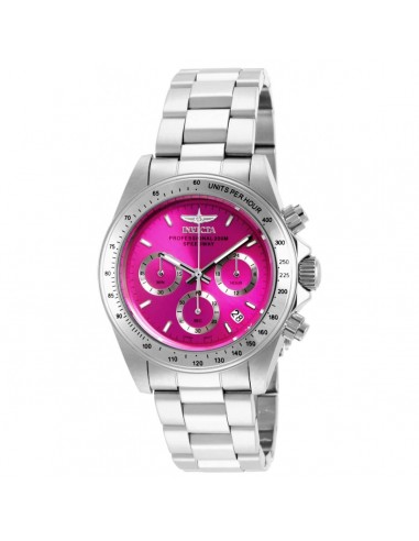 Invicta Women's Chrono Watch - Speedway Hot Pink Dial Silver Tone Bracelet | 16654 pas cher chine