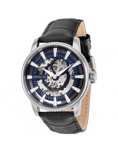 Invicta Men's Automatic Watch - Objet D Art Blue Skeleton Dial Black Strap | 30922 En savoir plus