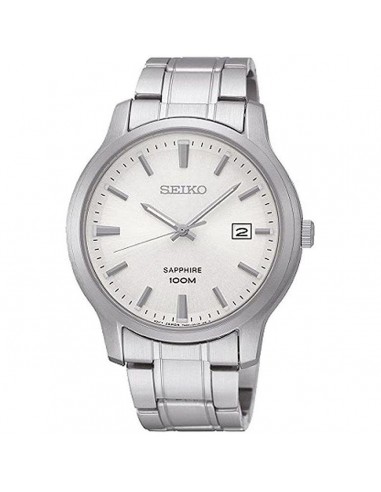 Seiko Men's Quartz Watch - Neo Classic Silver Dial Stainless Steel Bracelet | SGEH39P1 Pour