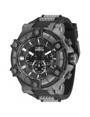 Invicta Men's Chronograph Watch - Bolt Gunmetal and Black Strap | 35550 votre