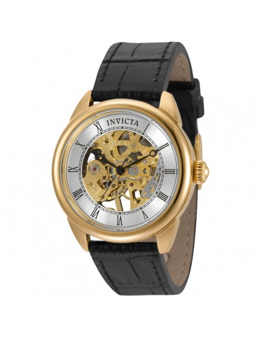 Invicta Women's Mechanical Watch - Specialty Yellow Gold Case Leather Strap | 35833 meilleur choix