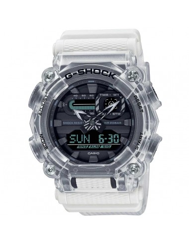 Casio Men's Watch - Sound Wave Alarm Black Analog Digital Dial Strap | GA900SKL-7A Livraison rapide