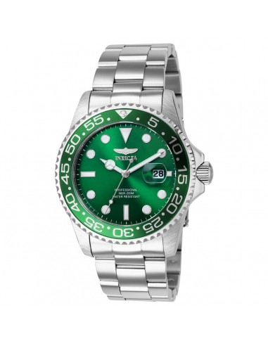 Invicta Men's Watch - Pro Diver Green Rotating Bezel Silver Tone Bracelet | 36546 en ligne des produits 