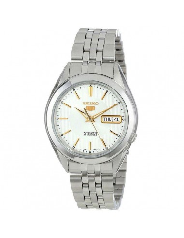 Seiko Men's Automatic Watch - Series 5 Power Reserve Silver Tone Bracelet | SNKL17K1 shop