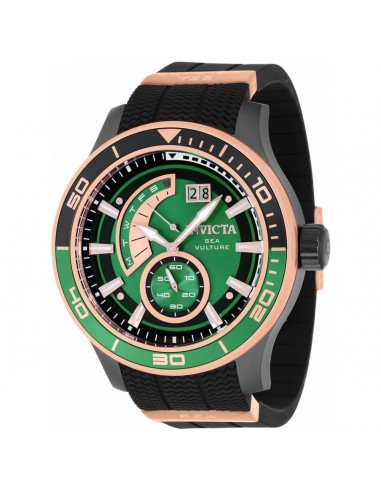 Invicta Men's Watch Sea Vulture Green Dial TT Black and Rose Gold Case 37244 Les êtres humains sont 