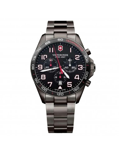 Victorinox Swiss Army Men's Chrono Watch - FieldForce Sport Black Bracelet | 241890 Comparez et commandez 