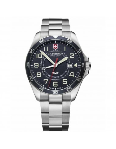 Victorinox Swiss Army Men's Watch - FieldForce GMT Blue Dial Steel Bracelet | 241896 Comparez et commandez 