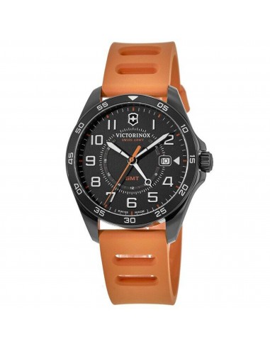 Victorinox Swiss Army Men's Watch - FieldForce Sport GMT Orange Rubber Strap | 241897 de pas cher