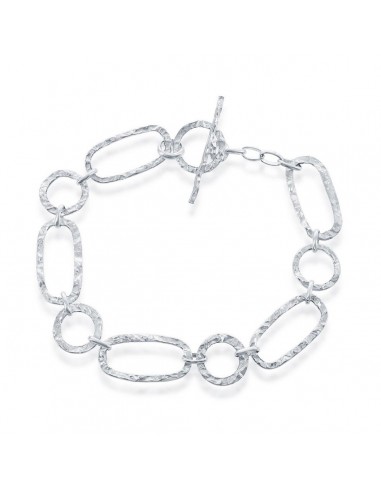 Classic Women's Bracelet - Sterling Silver Hammered Style | S-4427 store