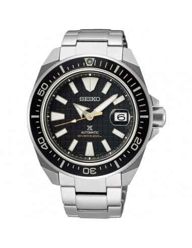 Seiko Men's Automatic Watch - Prospex King Samurai Black Dial SS Bracelet | SRPE35K1 votre